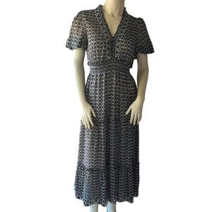 Max Studio Black/White Flowy Maxi Dress. Size Small.